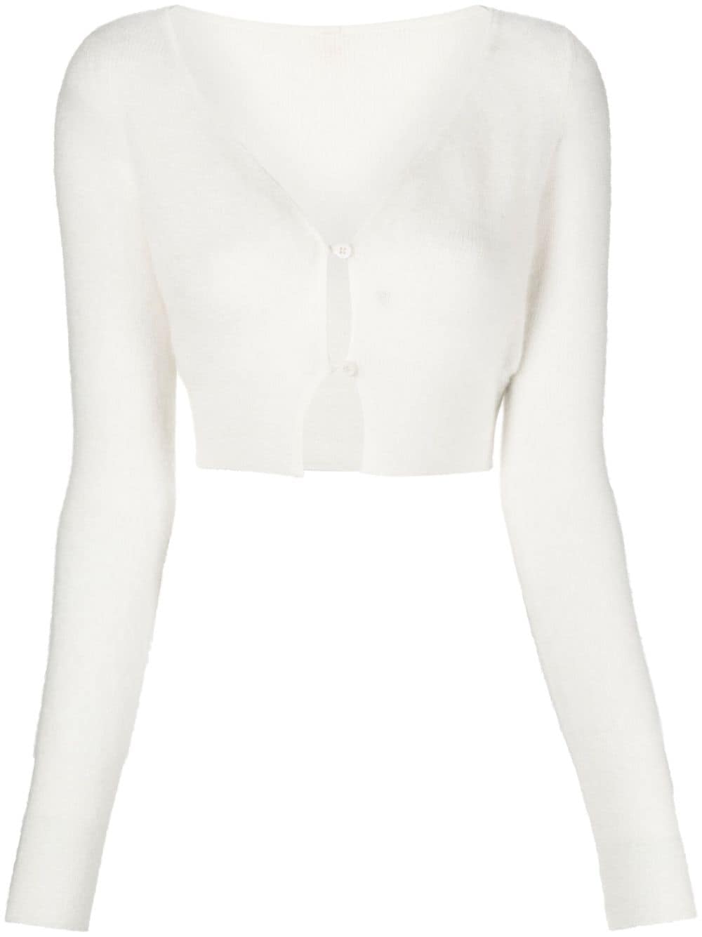 Jacquemus Le Cardigan Alzou cropped jacket - Neutrals von Jacquemus