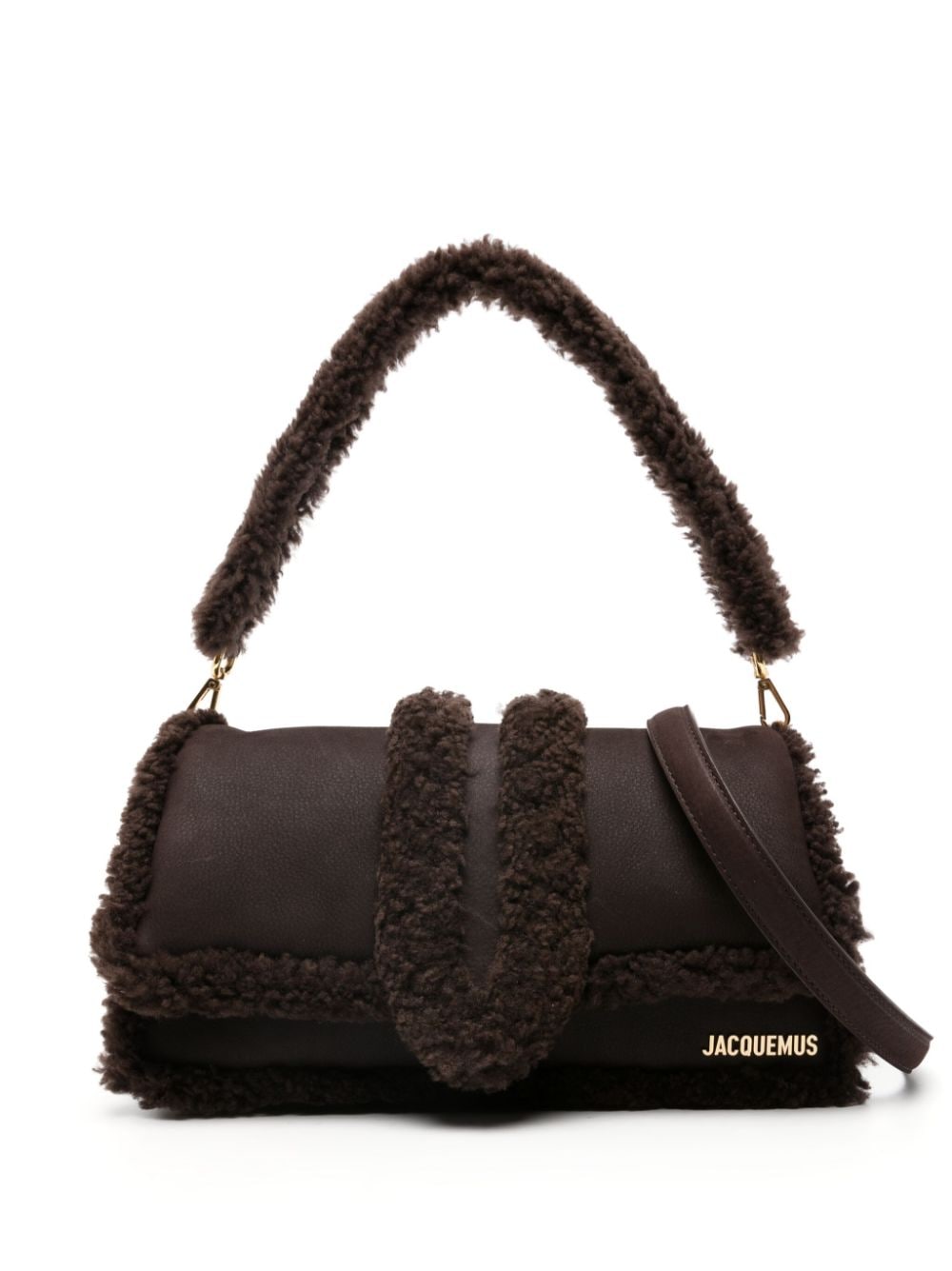 Jacquemus Le Bambimou Doux shearling shoulder bag - Brown von Jacquemus