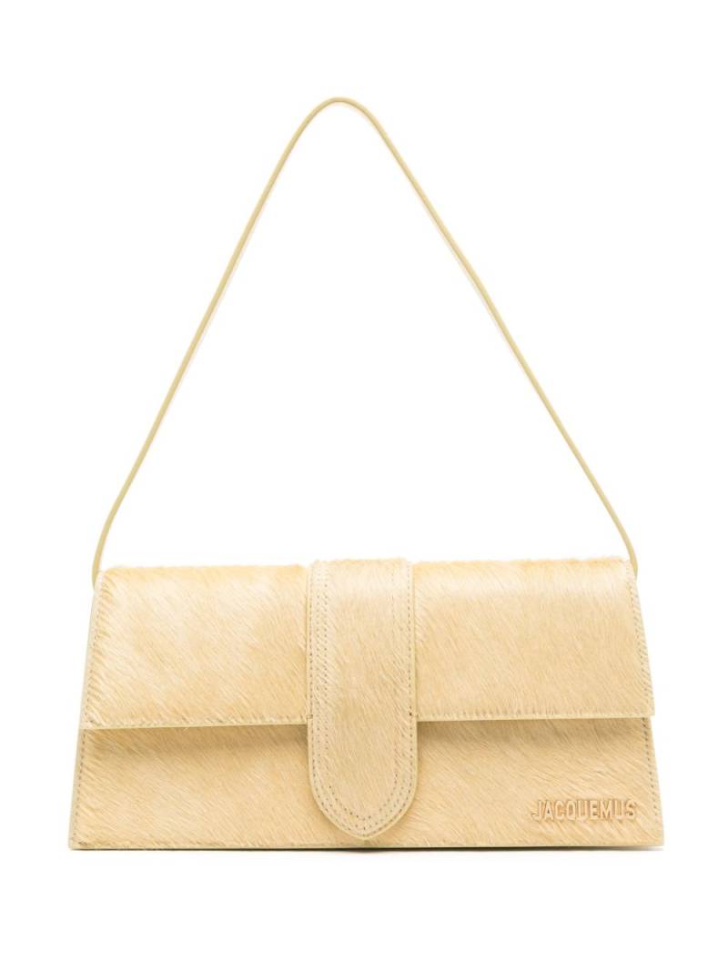 Jacquemus Le Bambino Long pony-hair shoulder bag - Yellow von Jacquemus