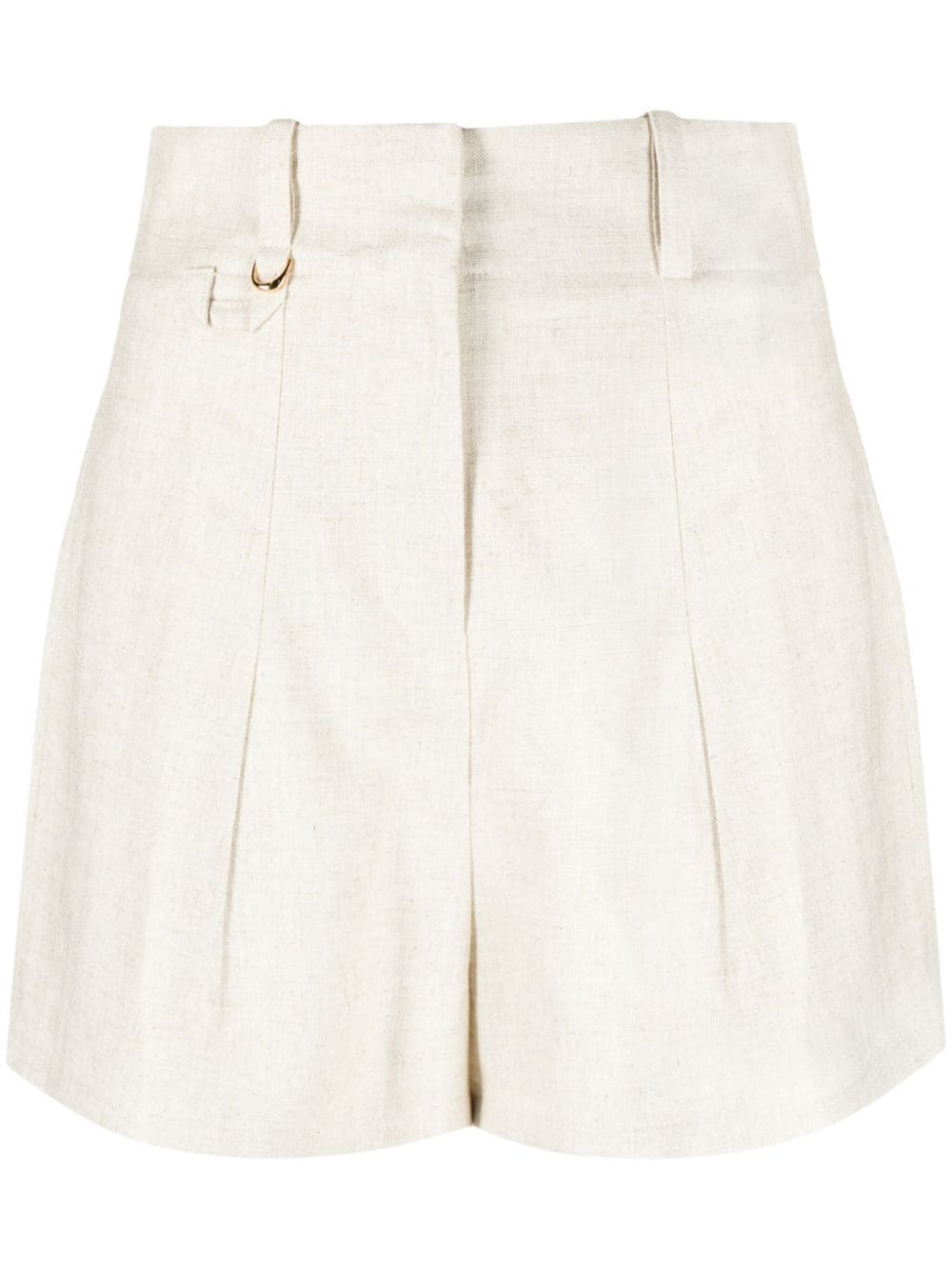 Jacquemus Le Bari pleat-detail shorts - Neutrals von Jacquemus