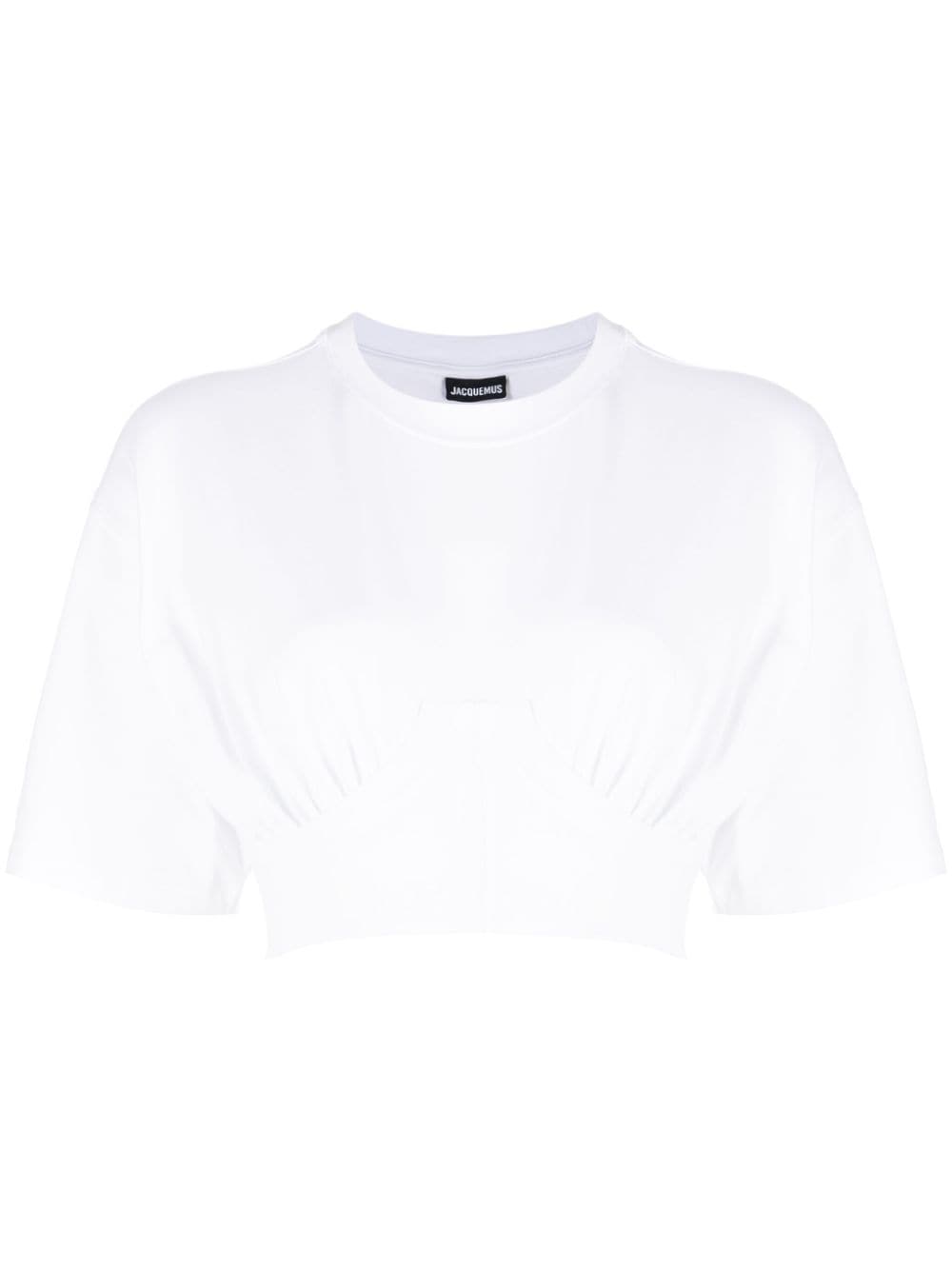 Jacquemus Le Caraco cropped T-shirt - White von Jacquemus