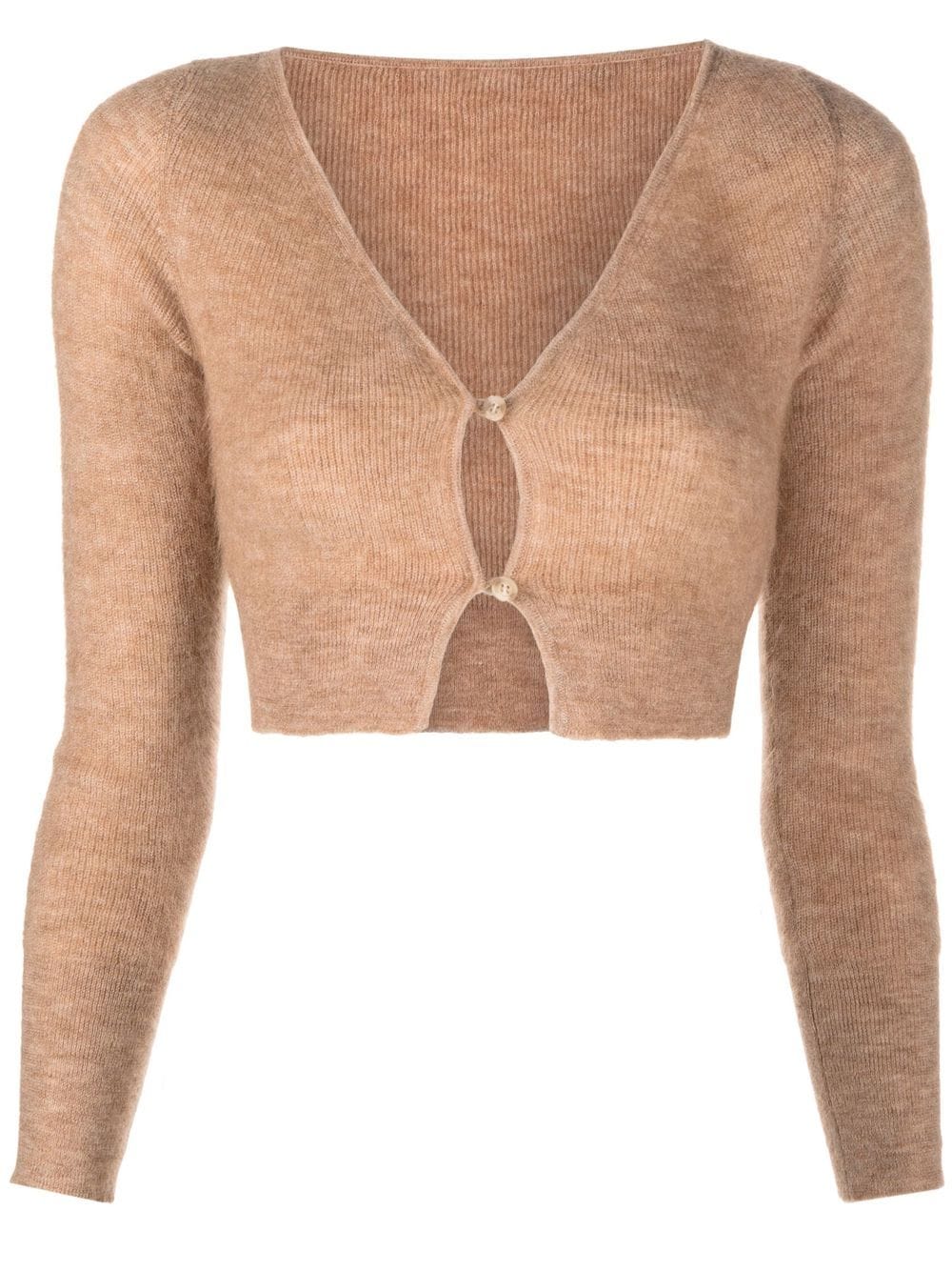 Jacquemus Le Cardigan Alzou cropped cardigan - Brown von Jacquemus