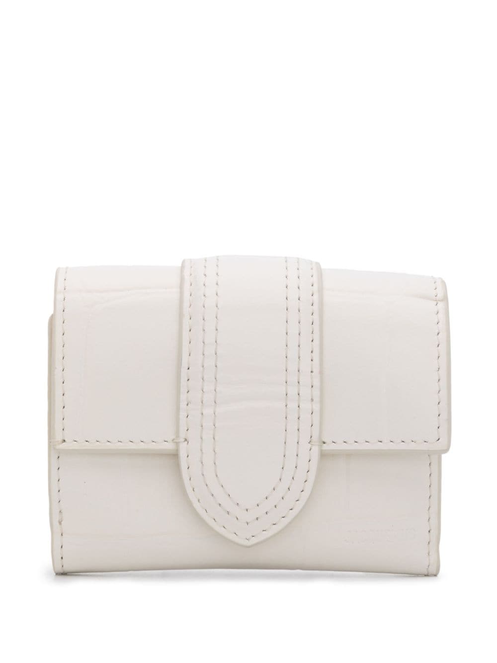 Jacquemus Le Compact Bambino leather wallet - White von Jacquemus