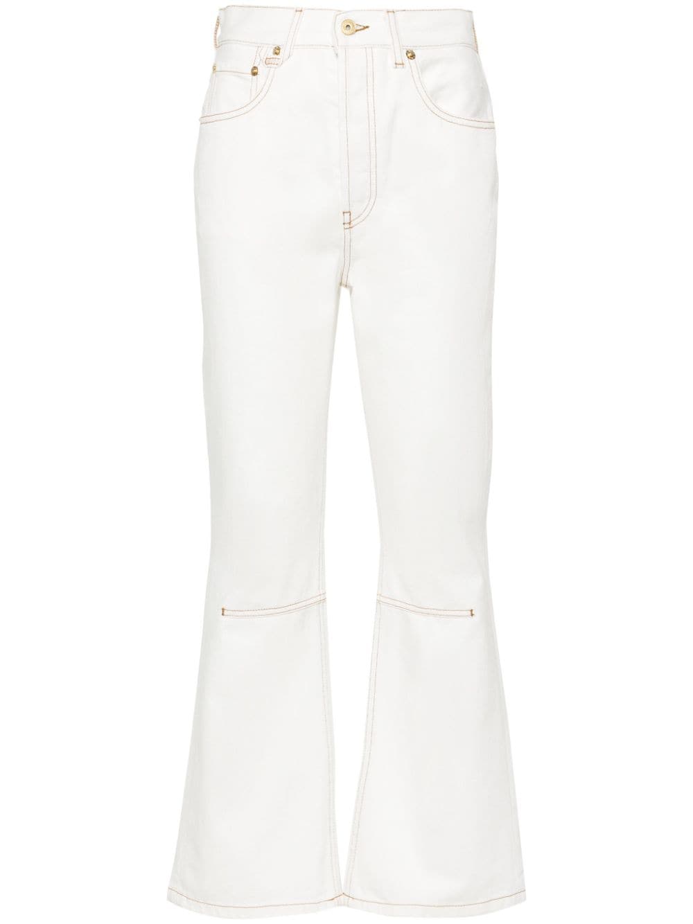 Jacquemus Le De-Nimes Court cropped jeans - White von Jacquemus