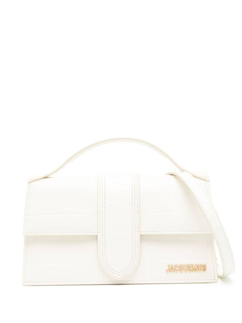 Jacquemus Le Grand Bambino leather mini bag - White von Jacquemus