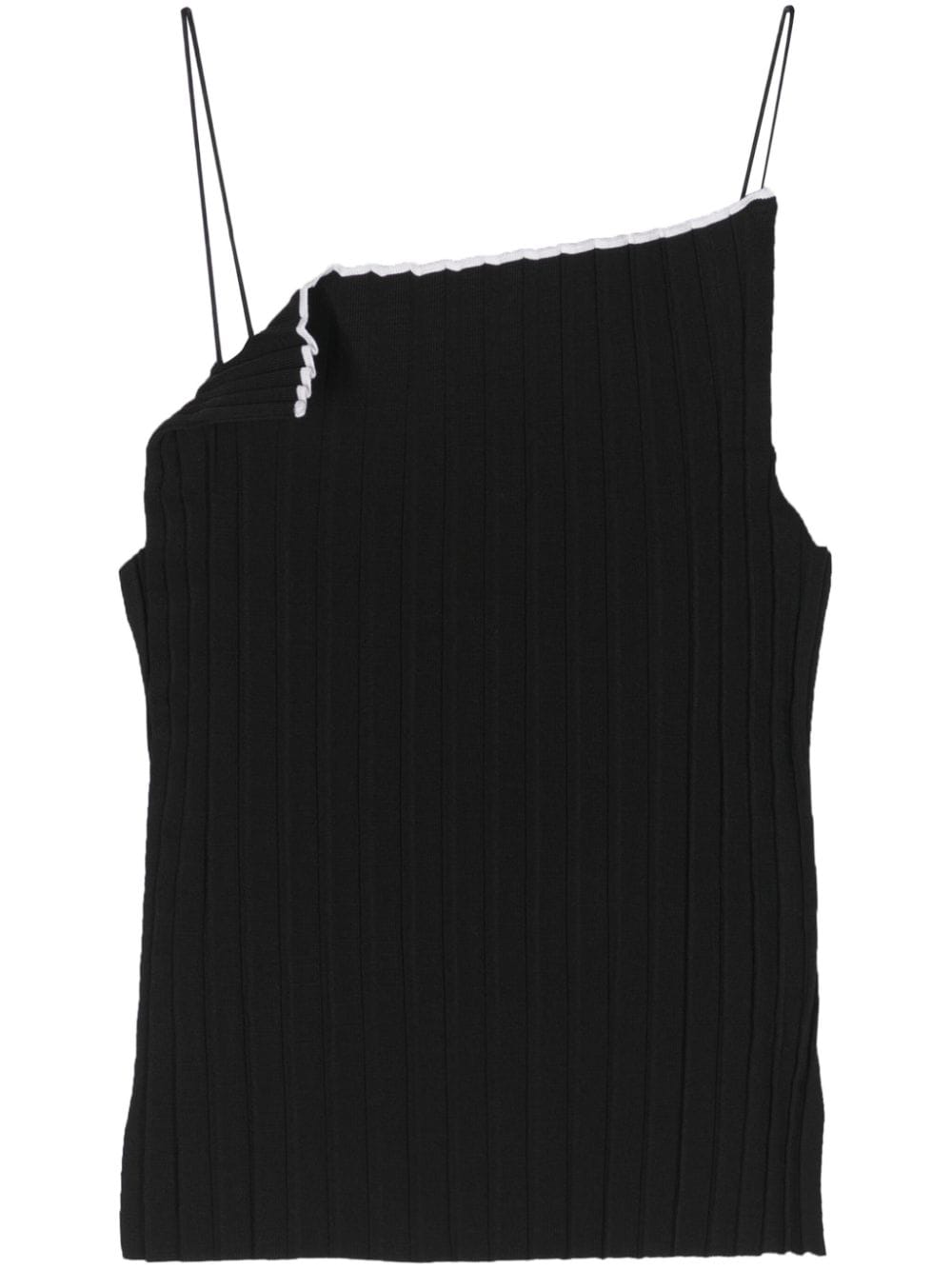 Jacquemus Le Haute plissé knitted top - Black von Jacquemus