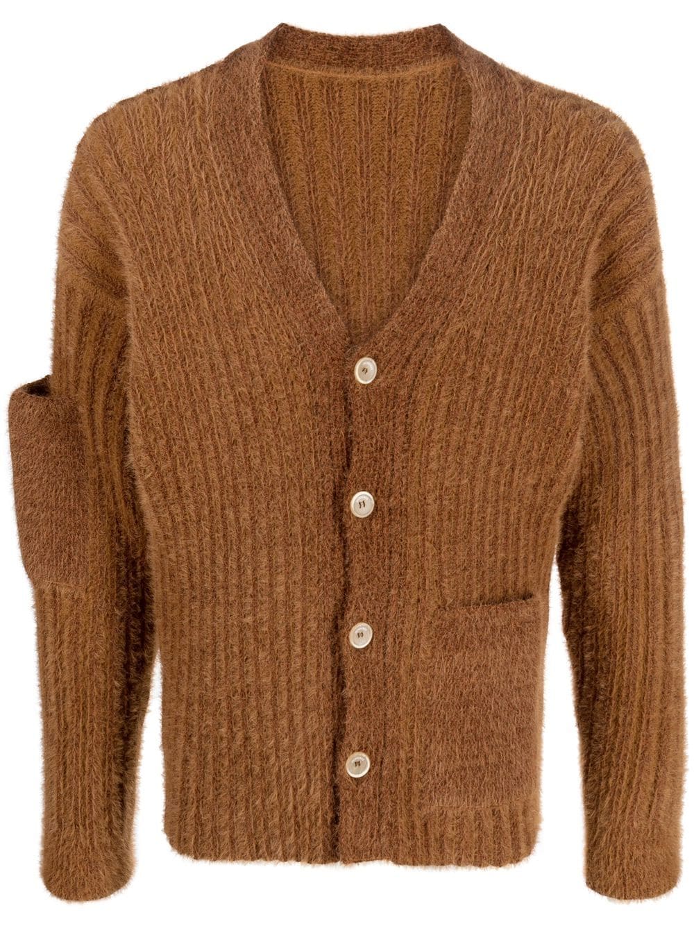 Jacquemus Le Cardigan Neve sleeve-pocket jacket - Brown von Jacquemus