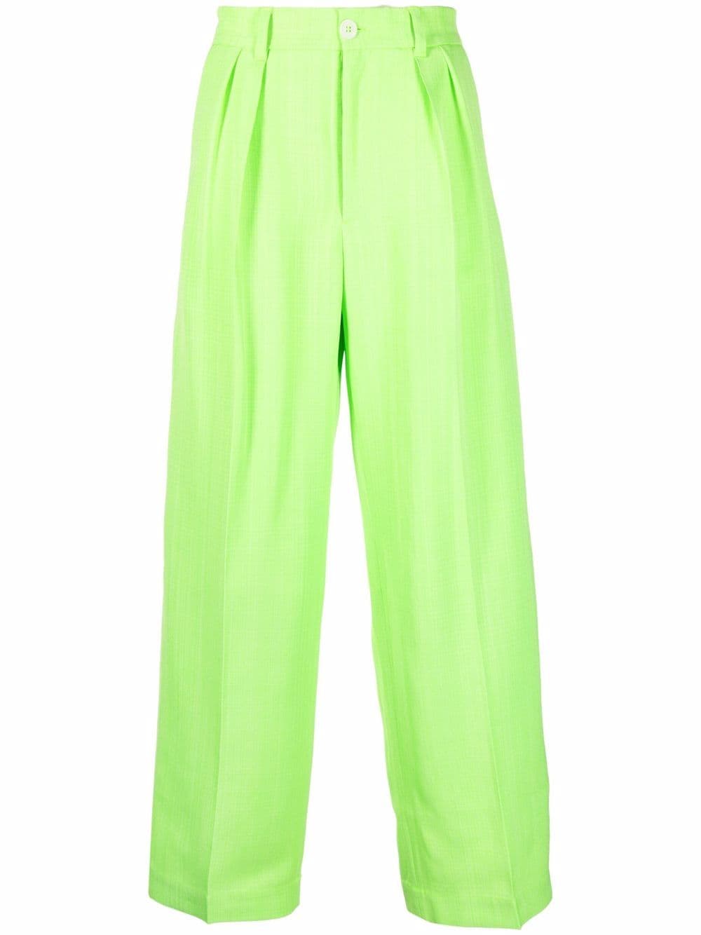 Jacquemus Le Pantalon Mela wide-leg trousers - Green von Jacquemus