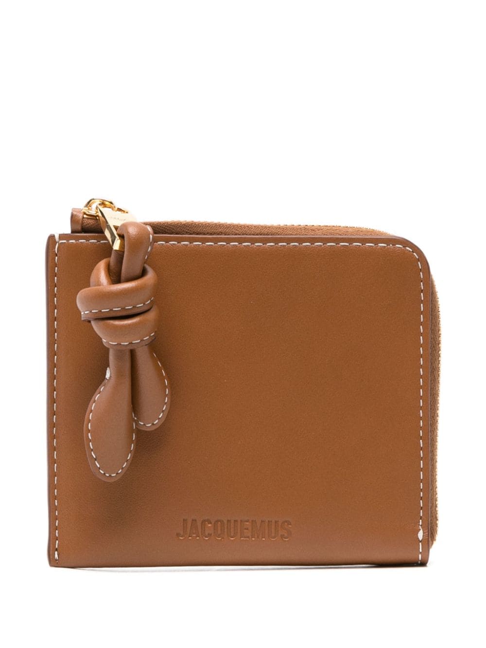 Jacquemus Le Porte-Monnaie Tourni leather wallet - Brown von Jacquemus