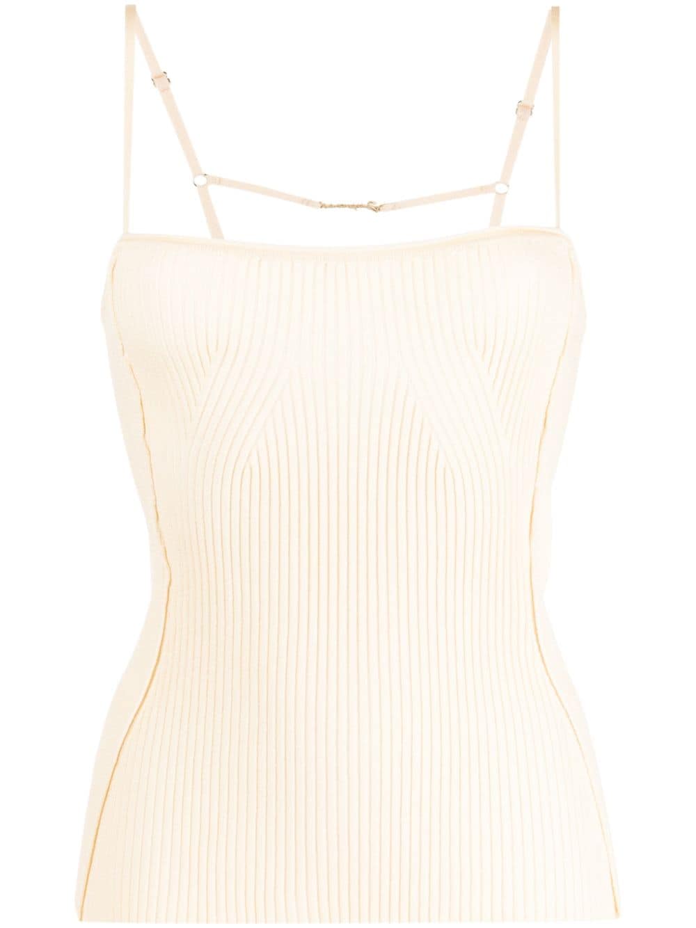 Jacquemus Le Haut Sierra ribbed tank top - Neutrals von Jacquemus