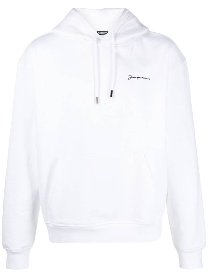 Jacquemus Le Sweatshirt Brodé hoodie - White von Jacquemus