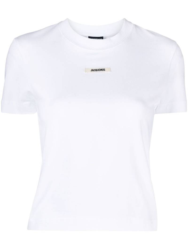 Jacquemus Le T-shirt Gros Grain top - White von Jacquemus