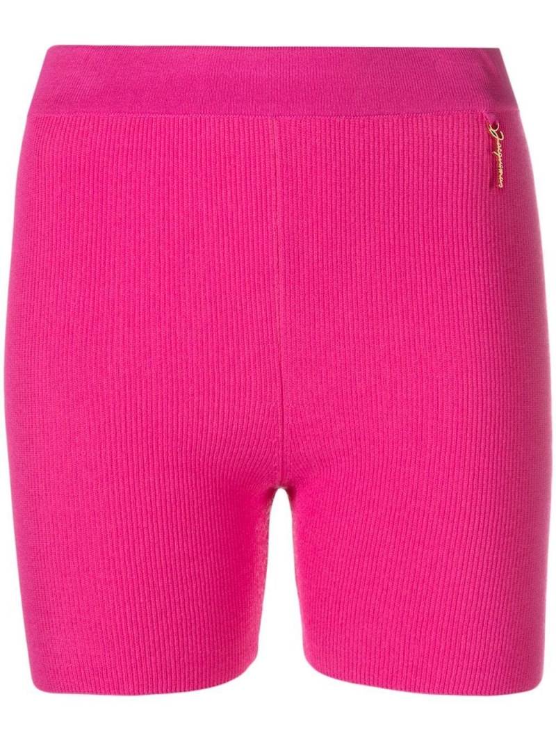 Jacquemus Le Short Pralu knitted shorts - Pink von Jacquemus