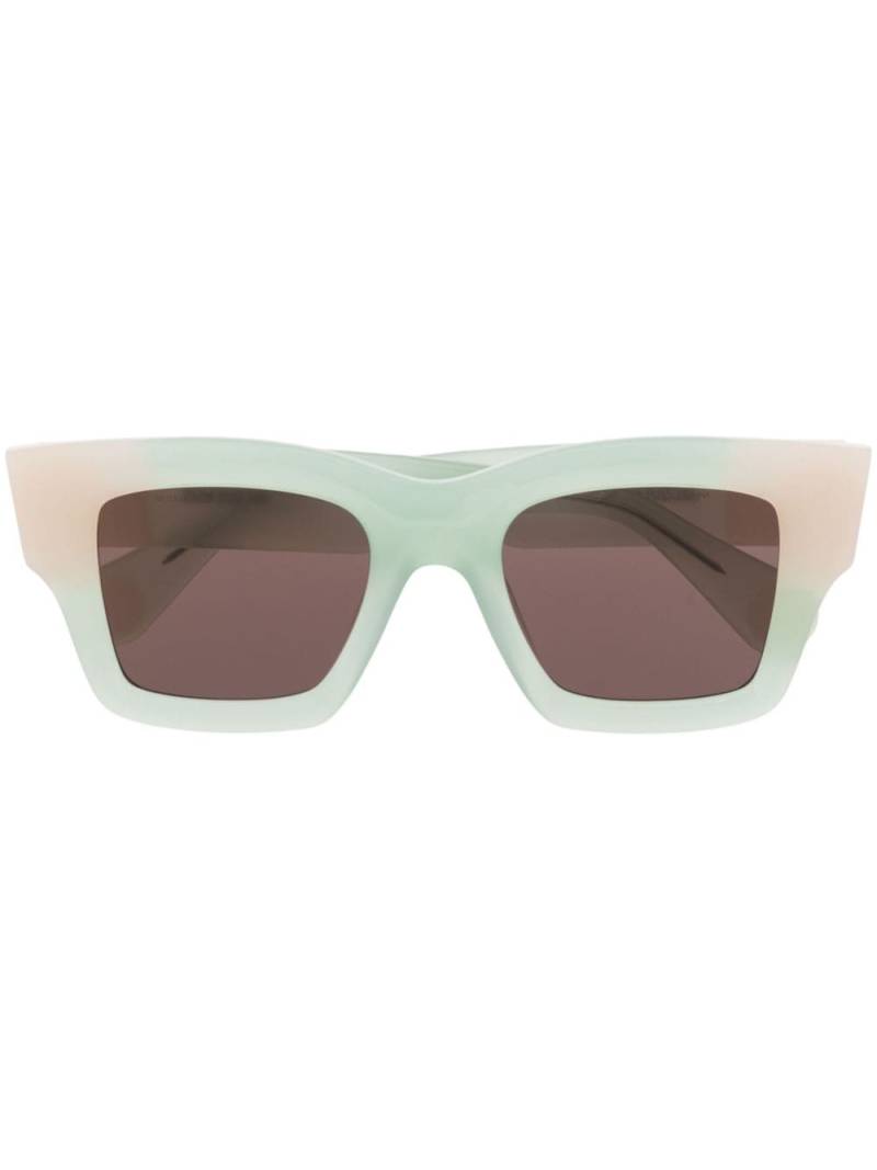 Jacquemus Les Lunettes Baci square-frame sunglasses - Green von Jacquemus