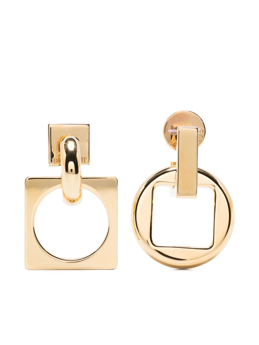 Jacquemus Les Pendantes Rond Carré earrings - Gold von Jacquemus