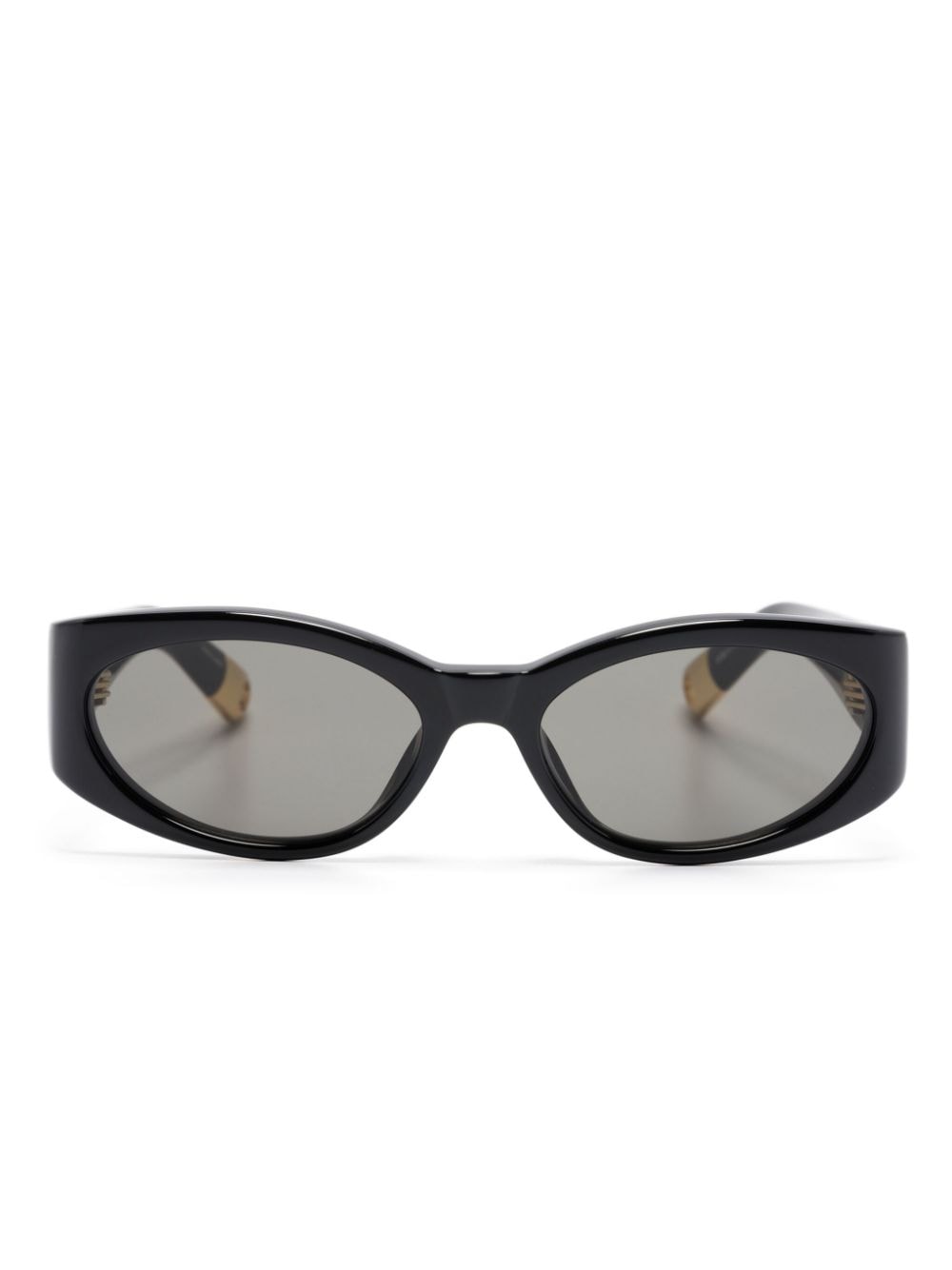Jacquemus Les lunettes Ovalo oval-frame sunglasses - Black von Jacquemus