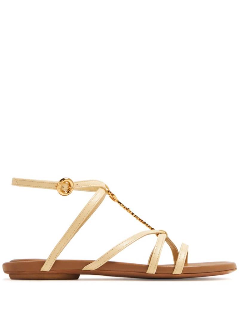 Jacquemus Les sandales Pralu leather sandals - Neutrals von Jacquemus