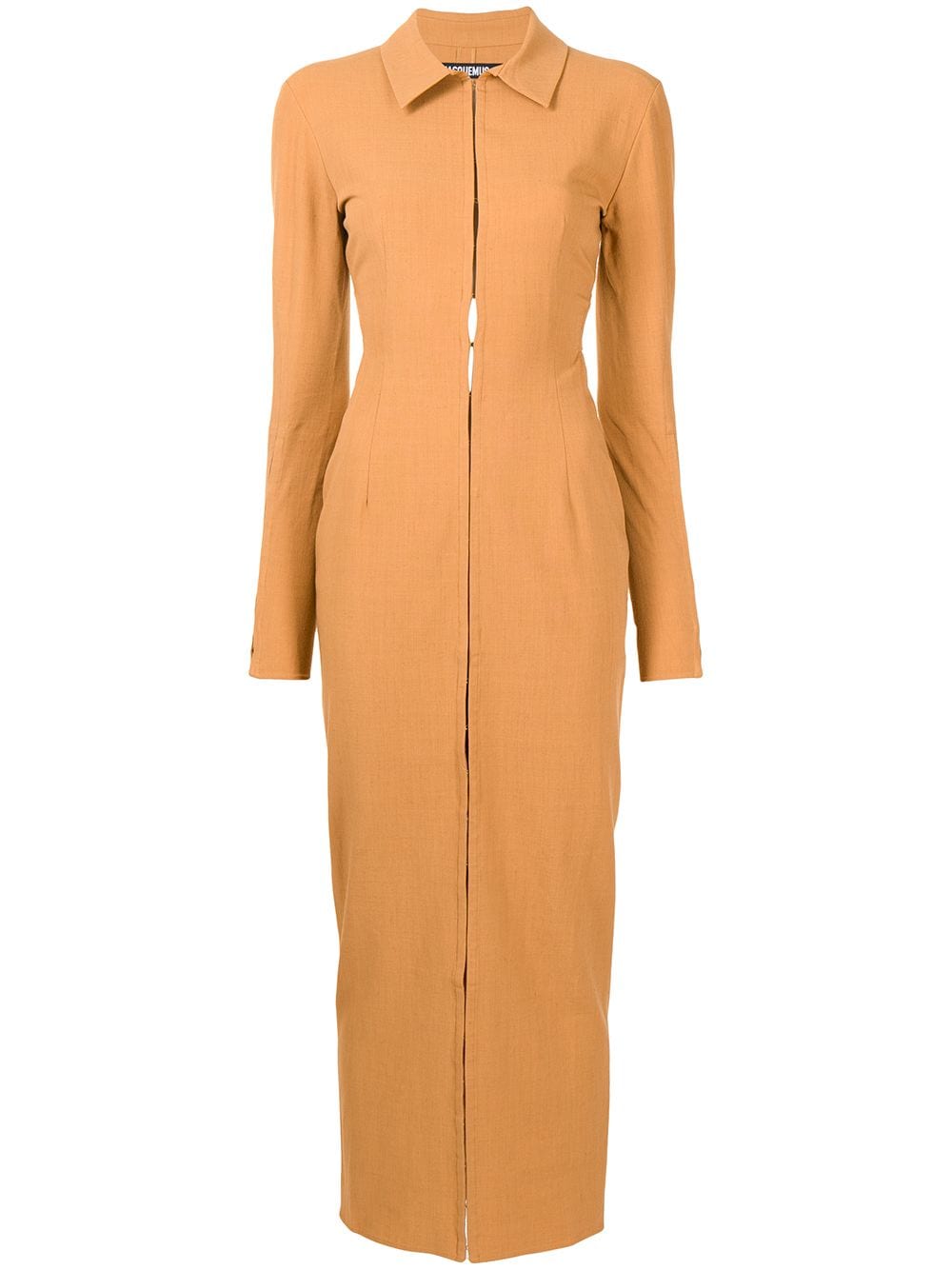 Jacquemus Obiou straight fitted dress - Brown von Jacquemus