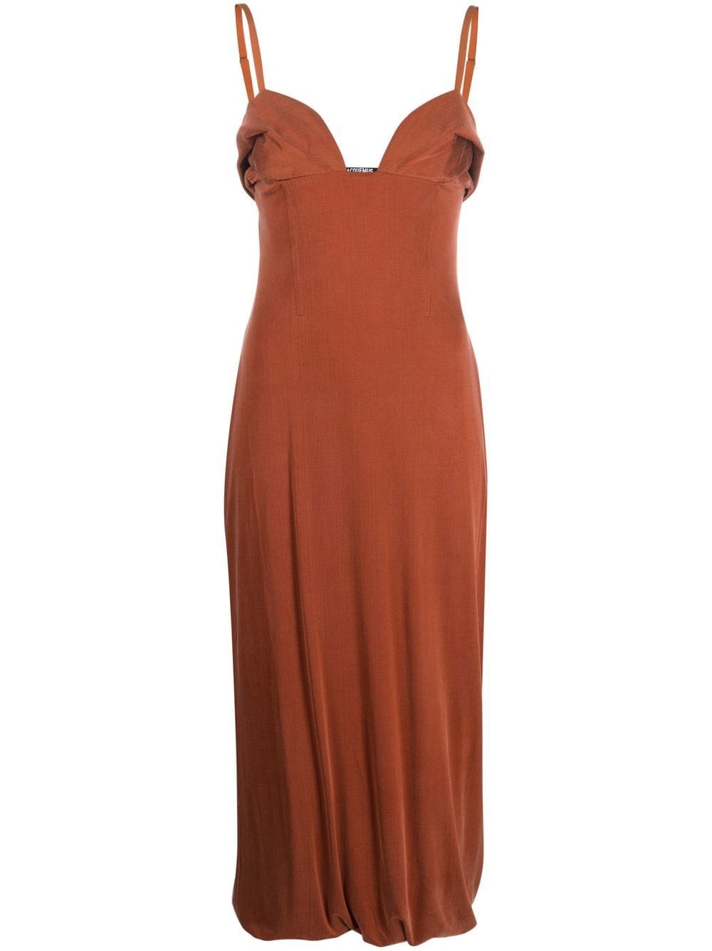 Jacquemus Praia bustier-neck midi dress - Orange von Jacquemus