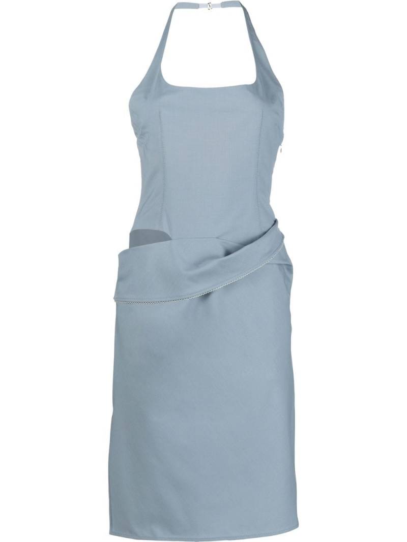 Jacquemus Robe Hielo asymmetric dress - Blue von Jacquemus