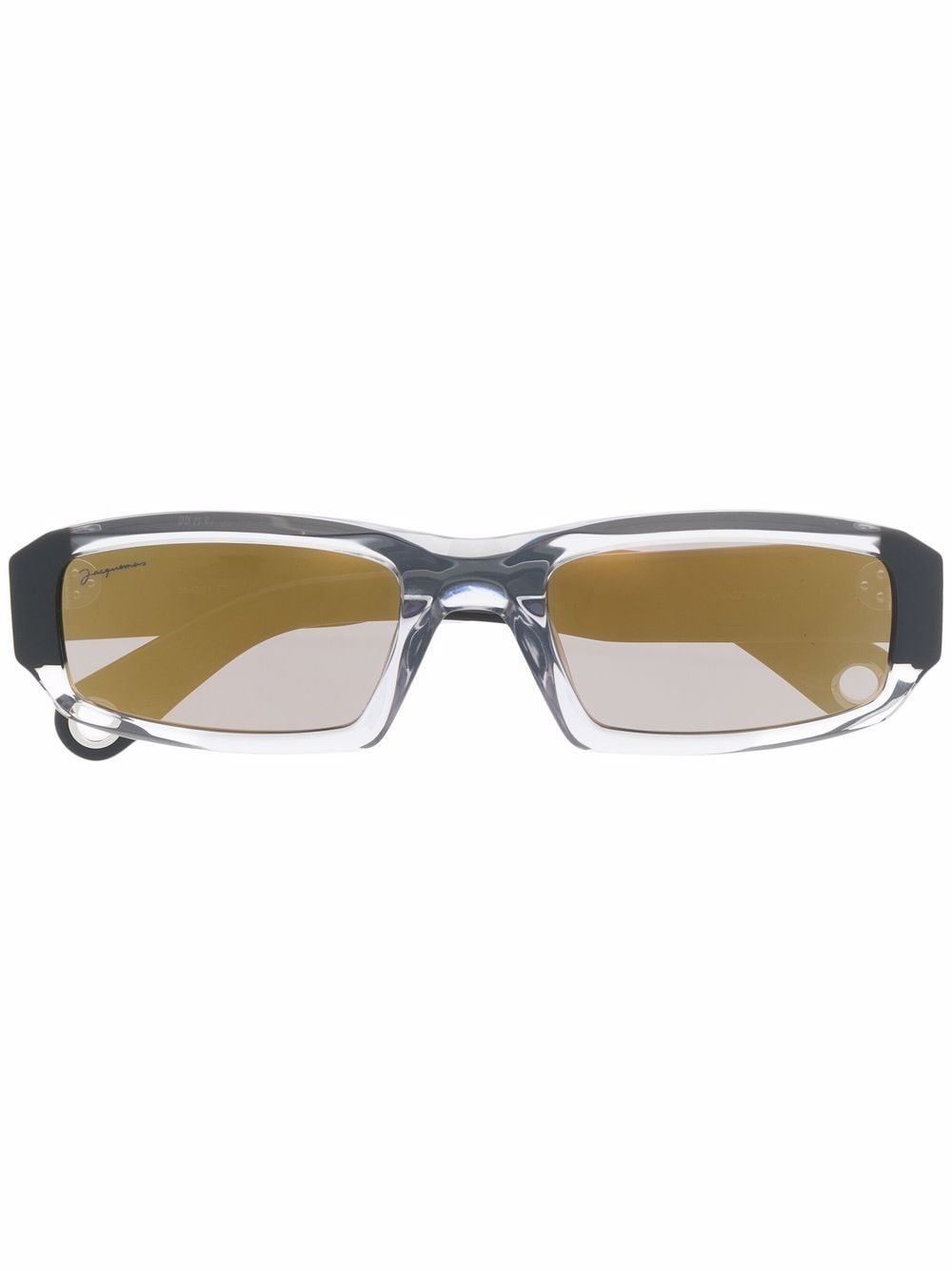 Jacquemus Saltu rectangle-frame sunglasses - Black von Jacquemus