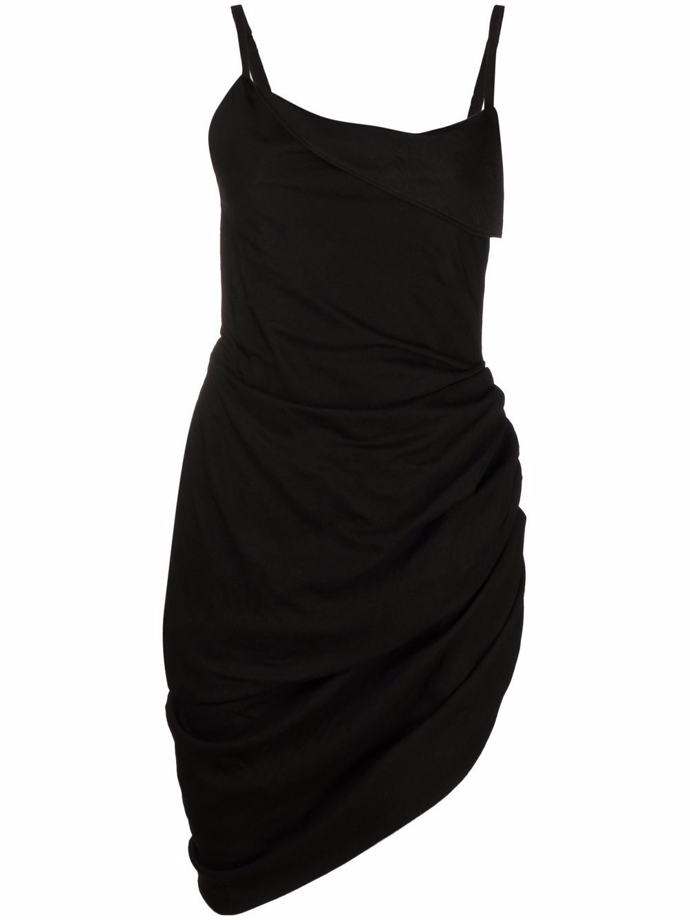 Jacquemus La Robe Saudade draped minidress - Black von Jacquemus