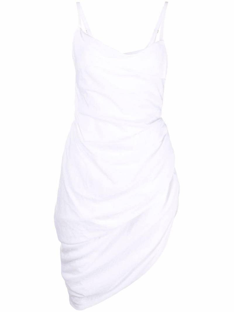 Jacquemus La Robe Saudade draped minidress - White von Jacquemus