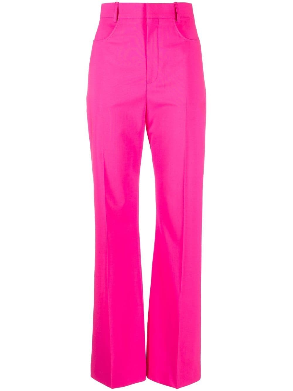 Jacquemus Sauge high-waisted flared trousers - Pink von Jacquemus