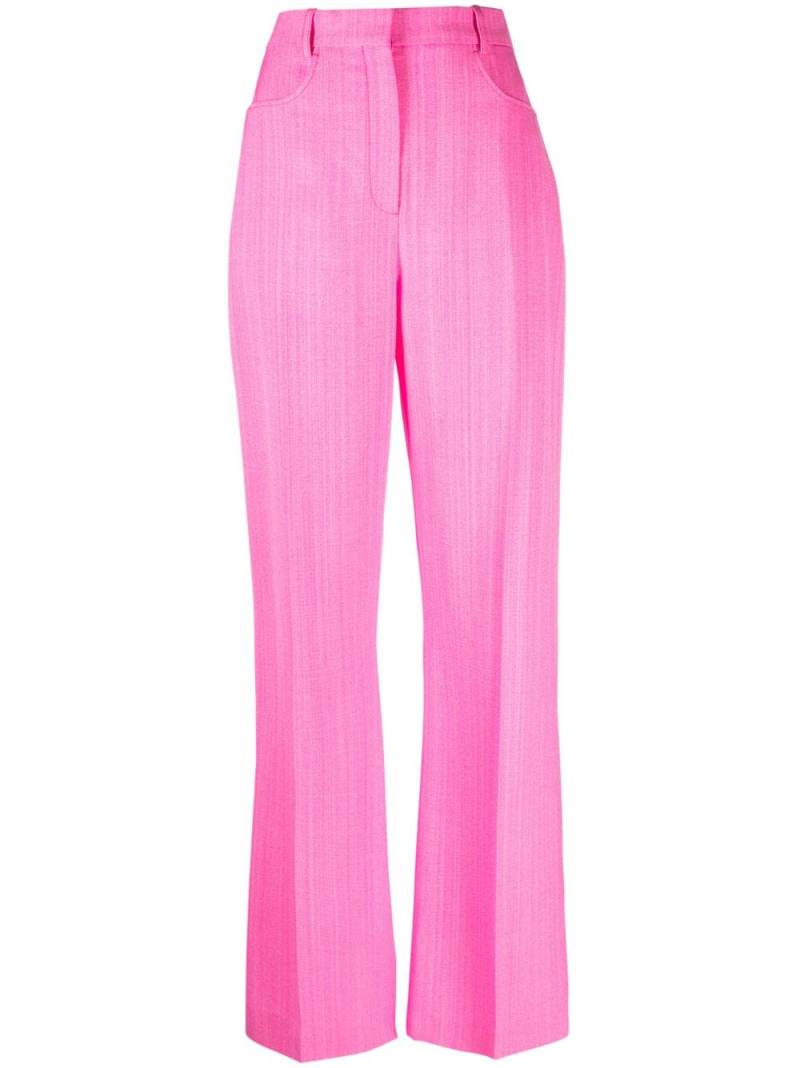 Jacquemus Le Pantalon Sauge flared trousers - Pink von Jacquemus