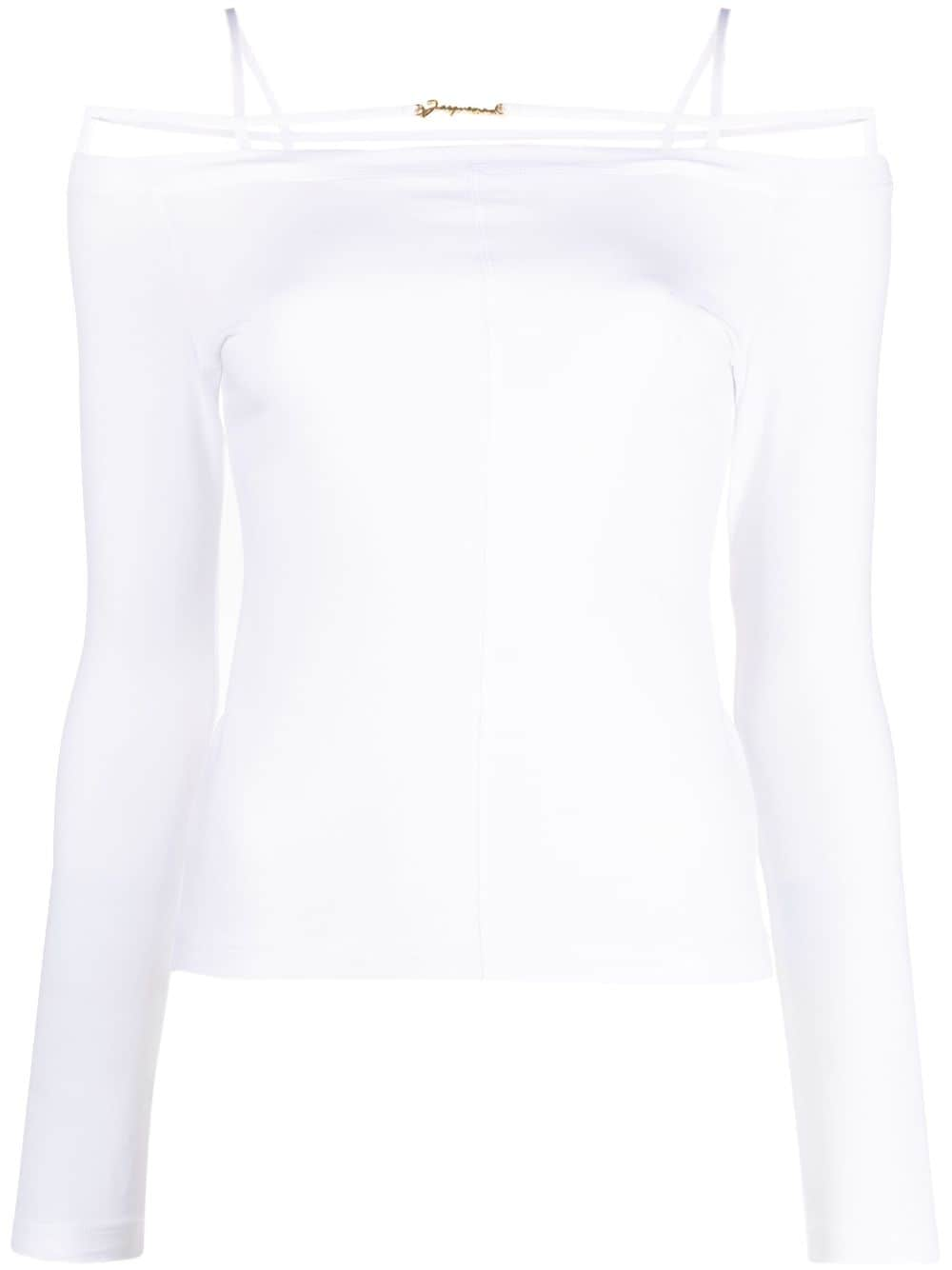 Jacquemus Le T-shirt Sierra cotton top - White von Jacquemus