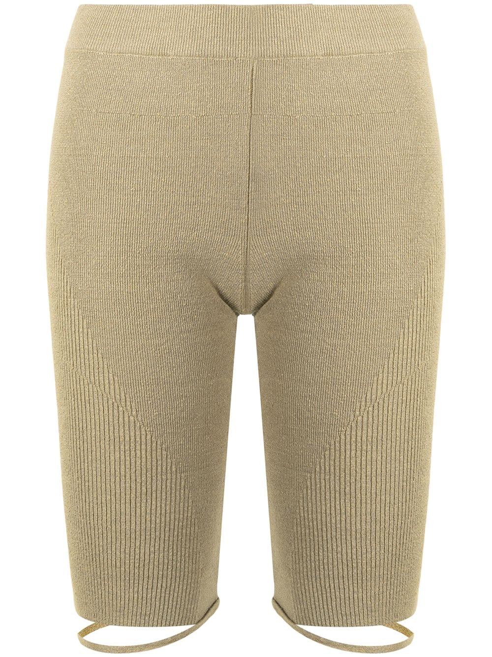 Jacquemus Sierra ribbed-knit shorts - Green von Jacquemus