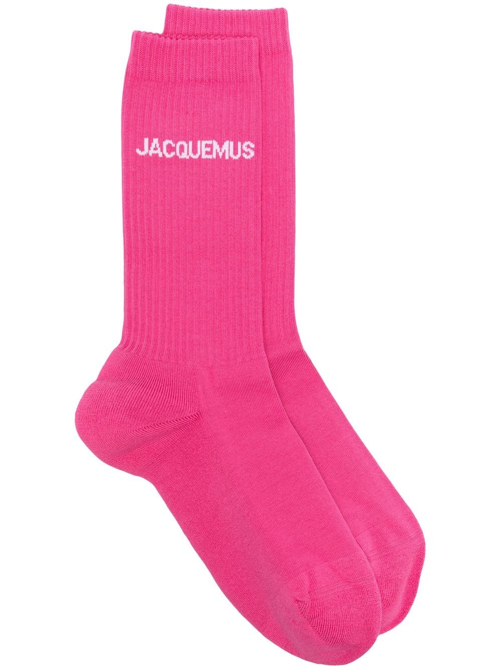 Jacquemus Les Chaussettes Jacquemus logo-intarsia socks - Pink von Jacquemus