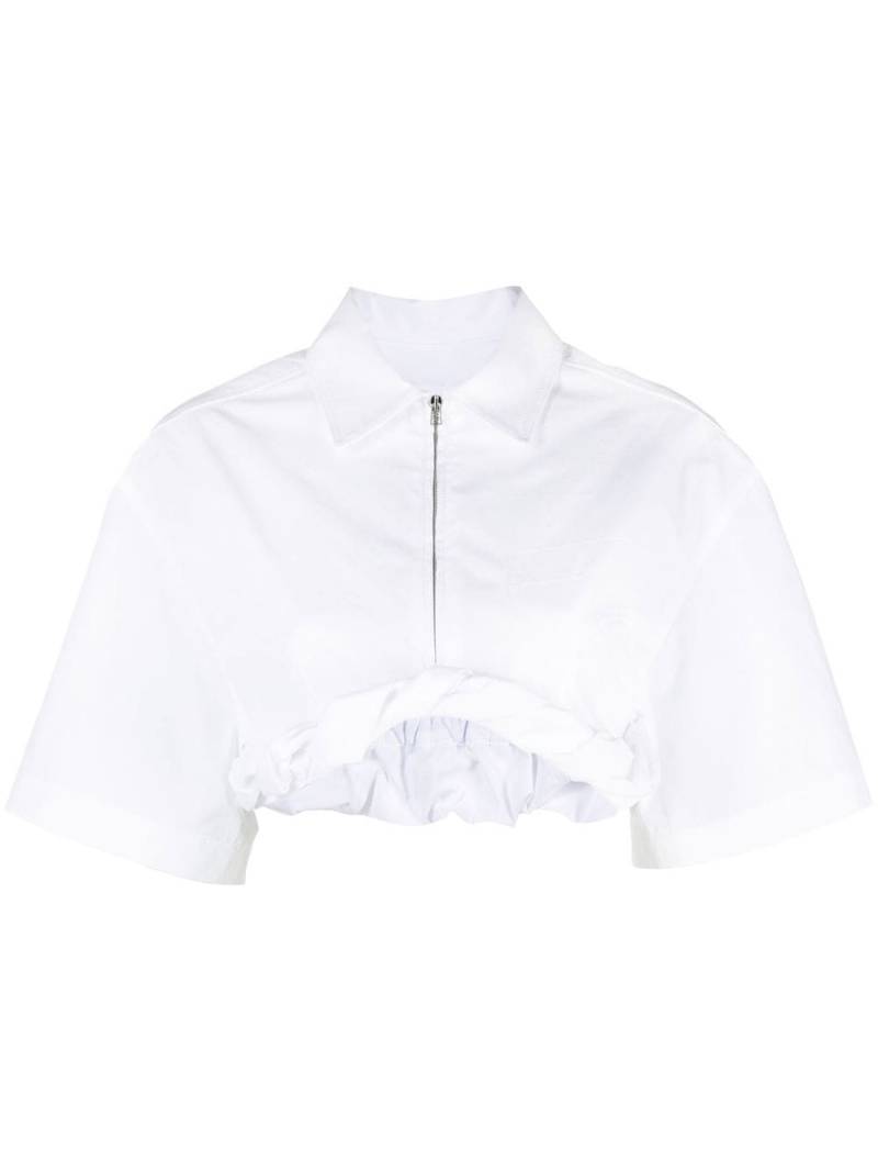 Jacquemus La Chemise Silpa cropped shirt - White von Jacquemus