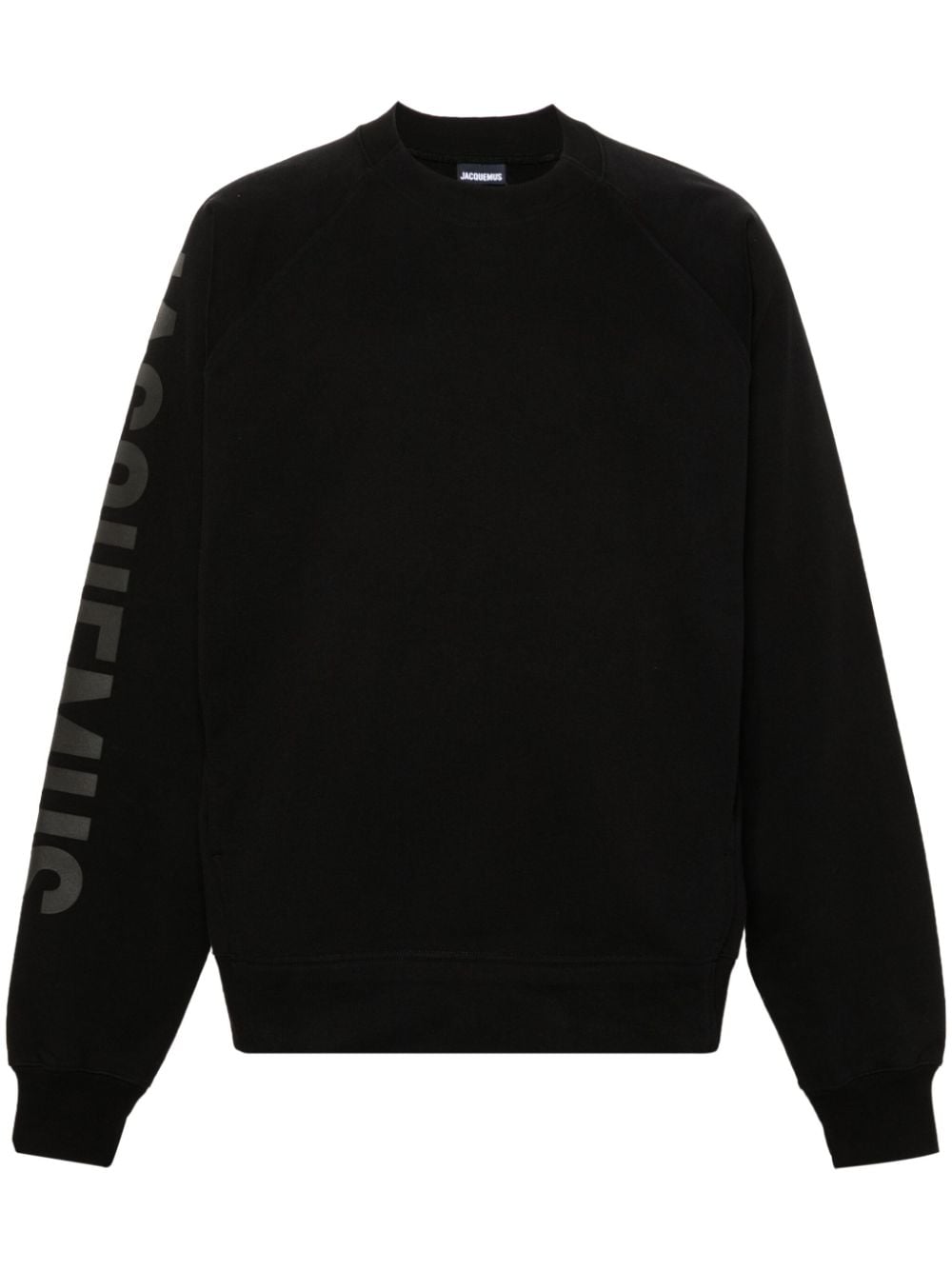 Jacquemus Le Sweatshirt Typo cotton top - Black von Jacquemus