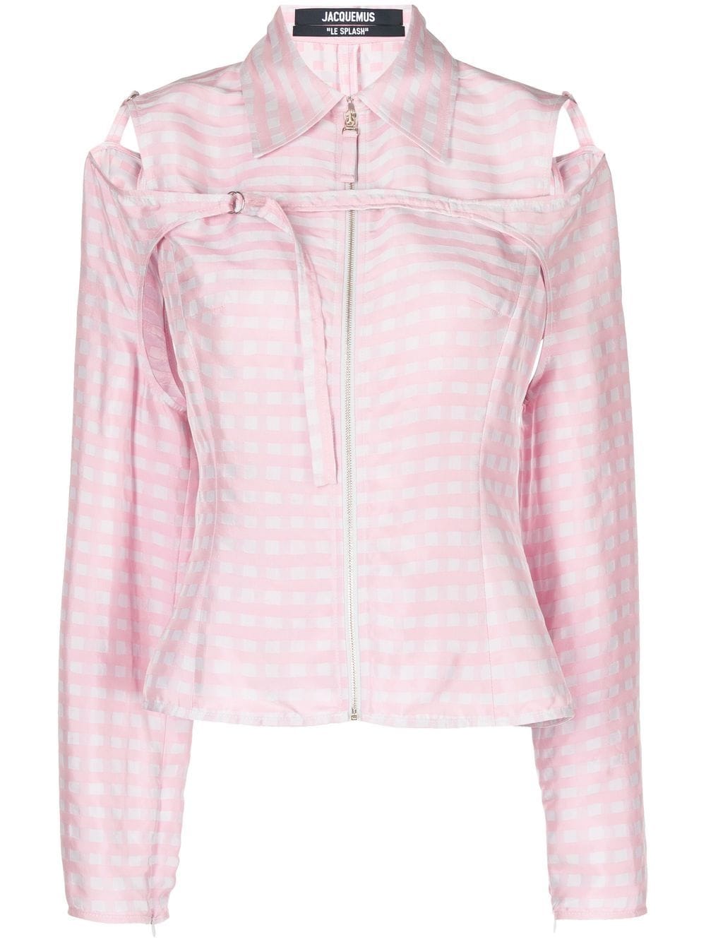 Jacquemus check pattern long sleeve shirt - Pink von Jacquemus