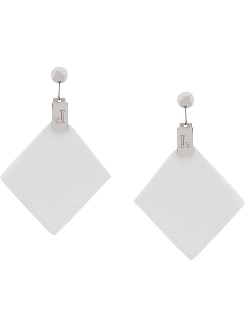 Jacquemus cloth clip earrings - White von Jacquemus