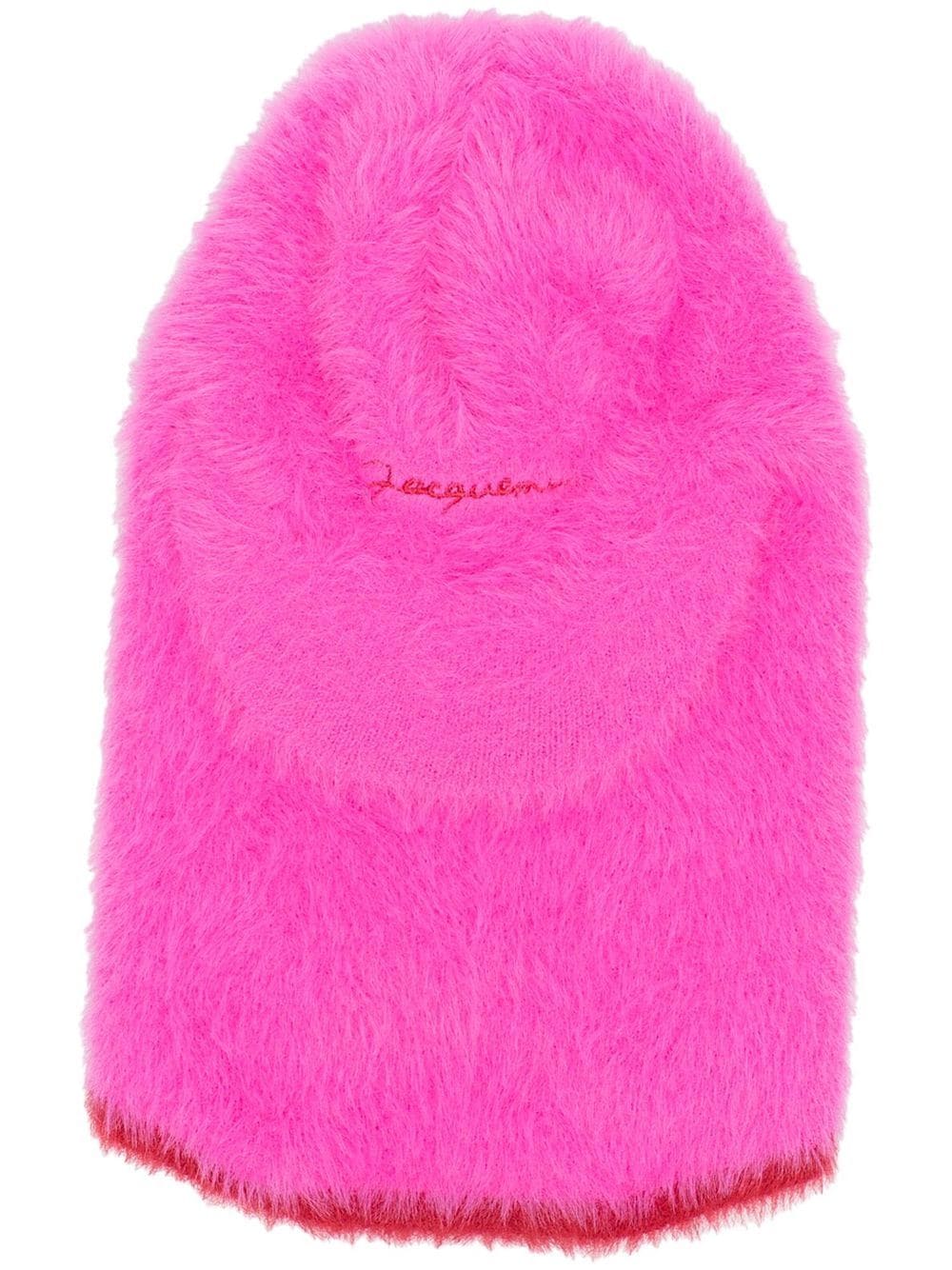 Jacquemus contrast-trim textured hat - Pink von Jacquemus