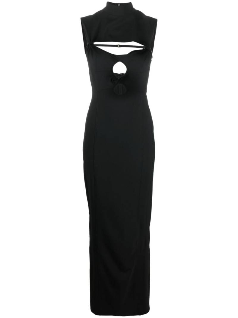 Jacquemus La Robe Palmi cut-out maxi dress - Black von Jacquemus