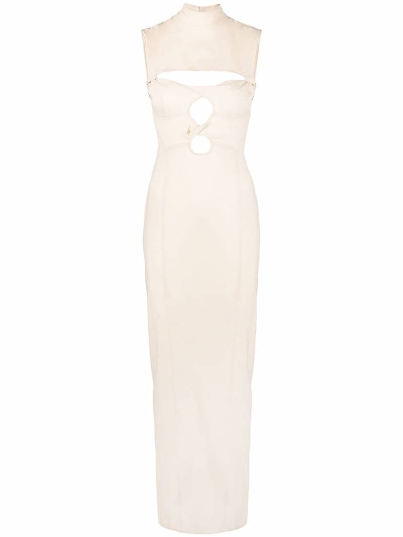 Jacquemus cut-out detailed dress - Neutrals von Jacquemus