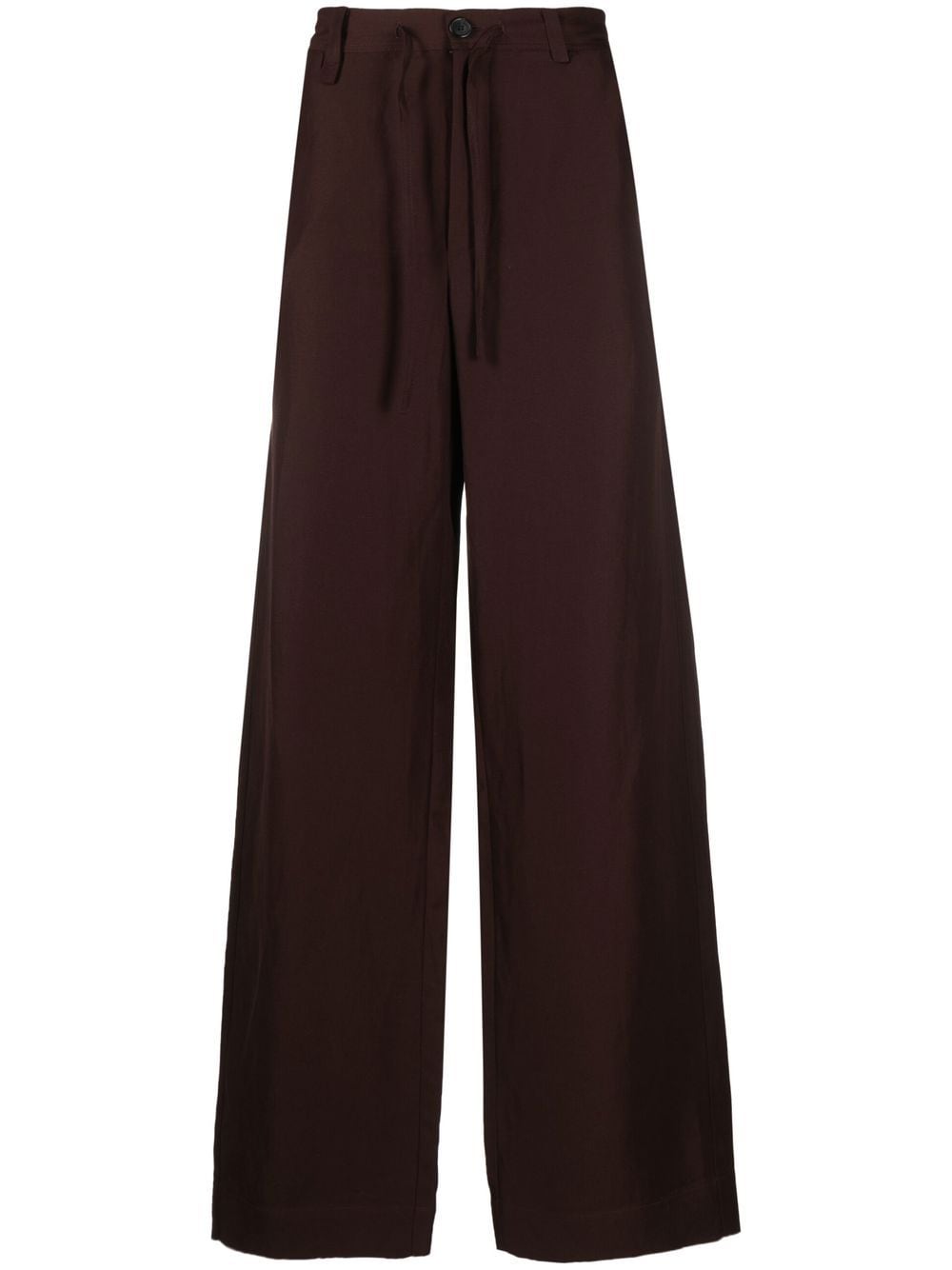 Jacquemus drawstring straight-leg trousers - Brown von Jacquemus