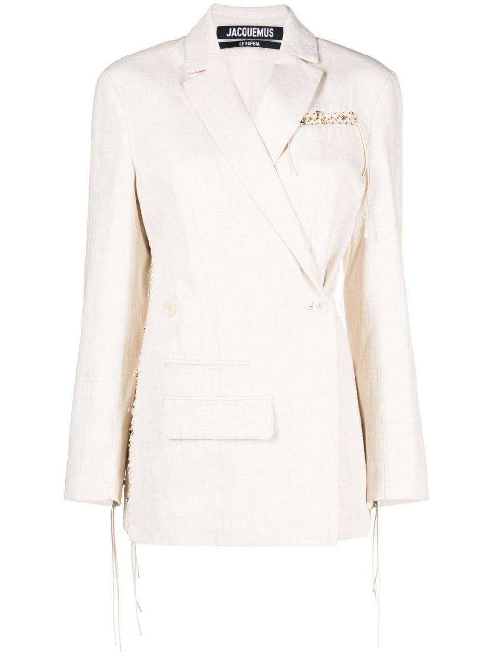 Jacquemus La Veste Tibau Brodée blazer - Neutrals von Jacquemus