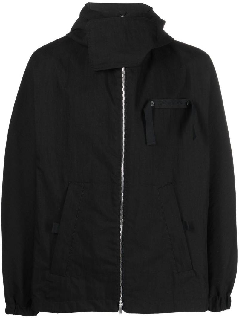 Jacquemus embroidered-logo zip-fastening jacket - Black von Jacquemus