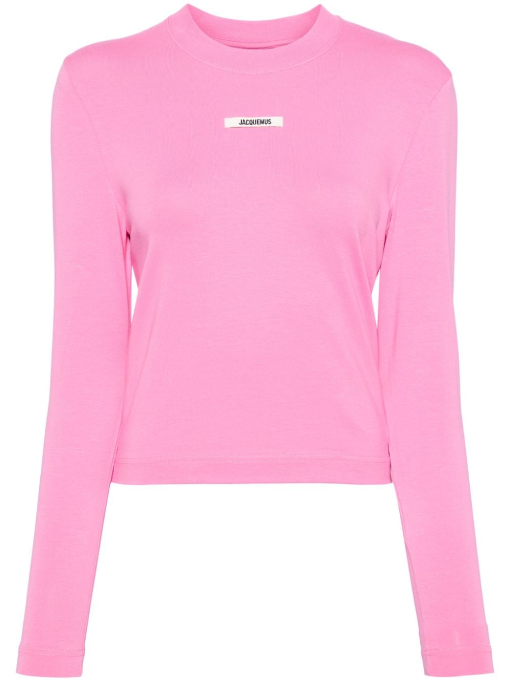 Jacquemus grosgrain-logo long-sleeve T-shirt - Pink von Jacquemus