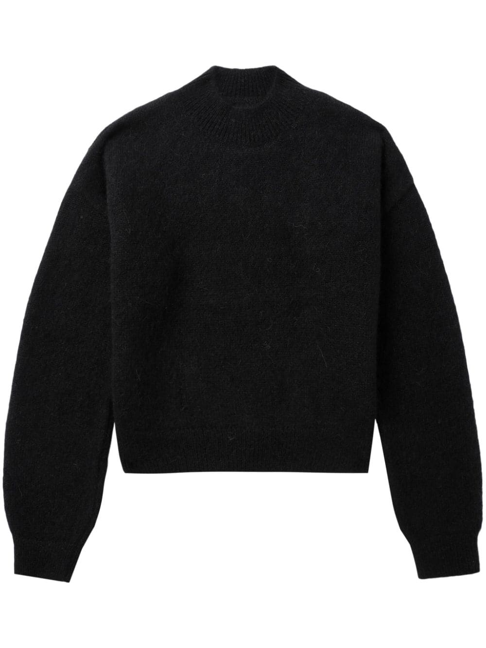 Jacquemus intarsia knitted-logo crew-neck jumper - Black von Jacquemus