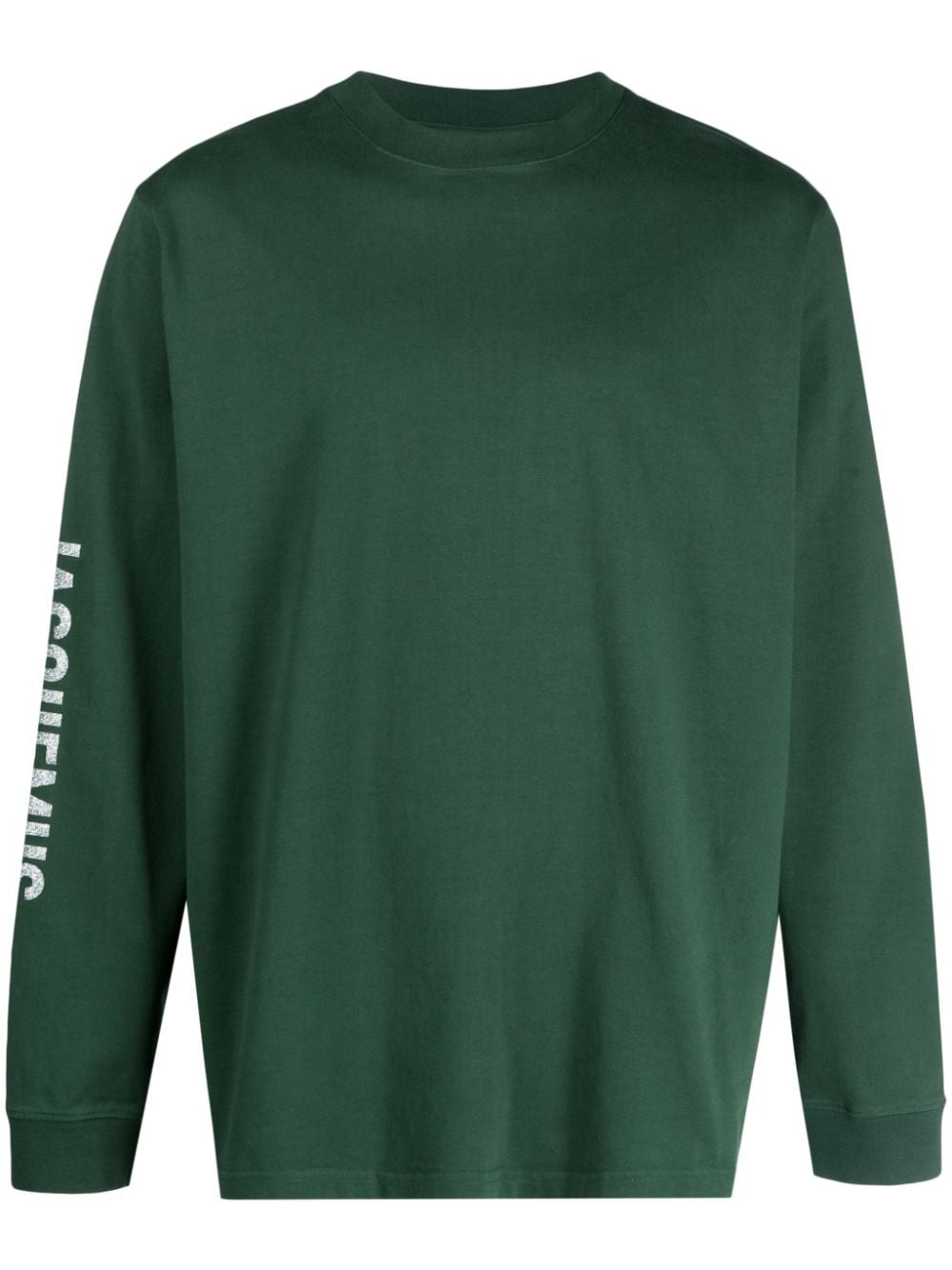 Jacquemus logo-print long-sleeve T-shirt - Green von Jacquemus