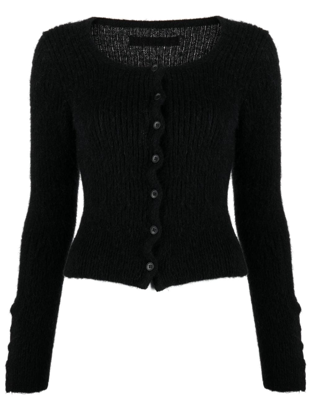 Jacquemus long-sleeve knitted cardigan - Black von Jacquemus