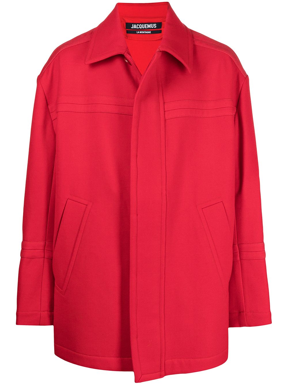 Jacquemus oversized straight-fit jacket - Red von Jacquemus