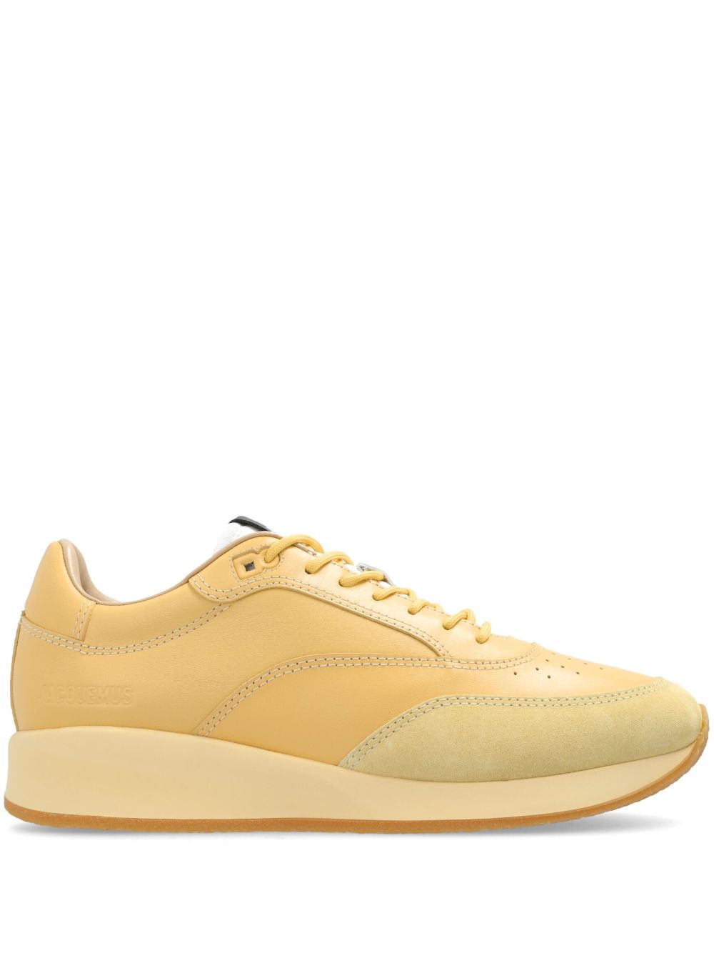 Jacquemus panelled lace-up sneakers - Yellow von Jacquemus