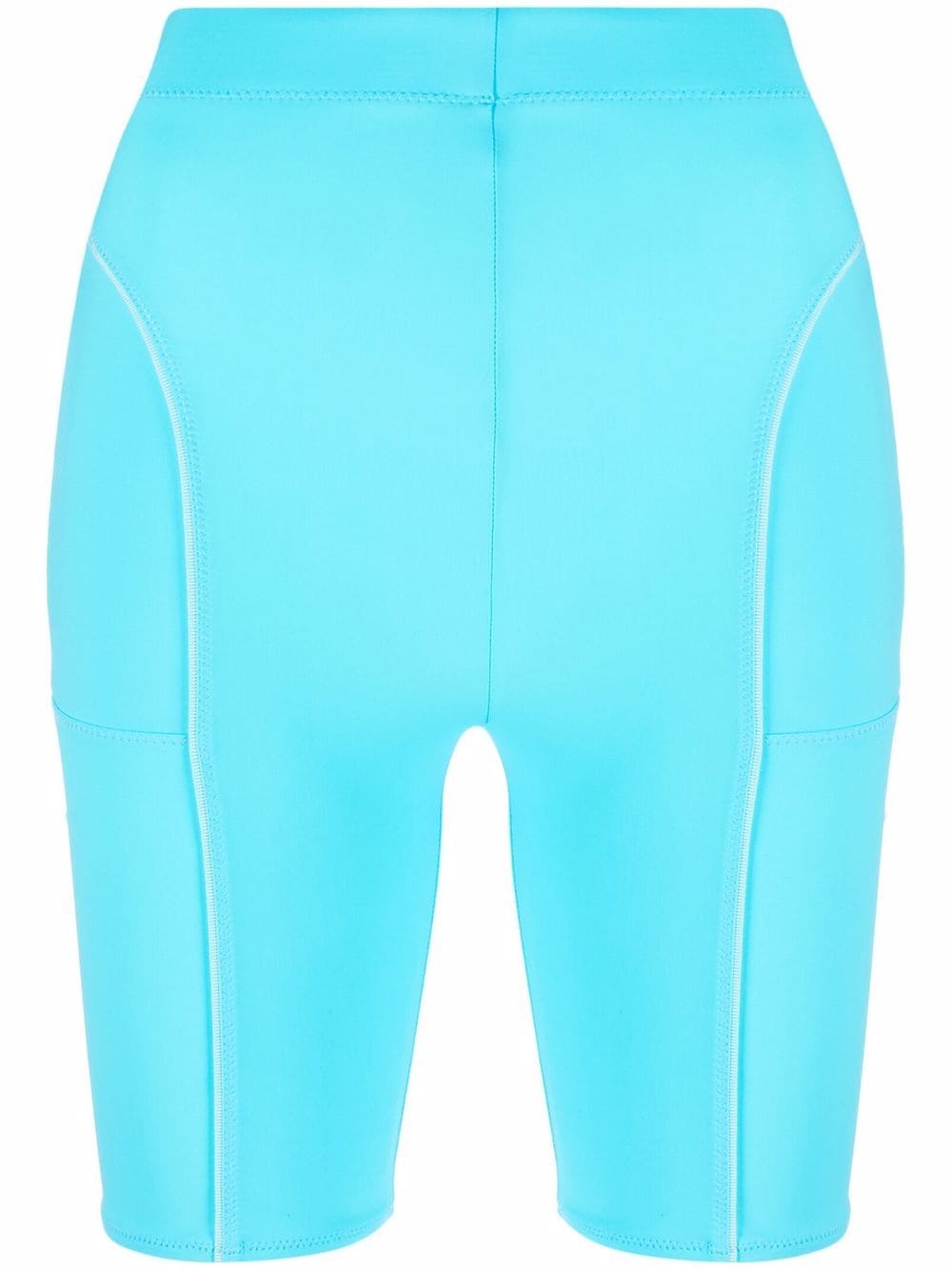 Jacquemus ribbed-knit cycling shorts - Blue von Jacquemus