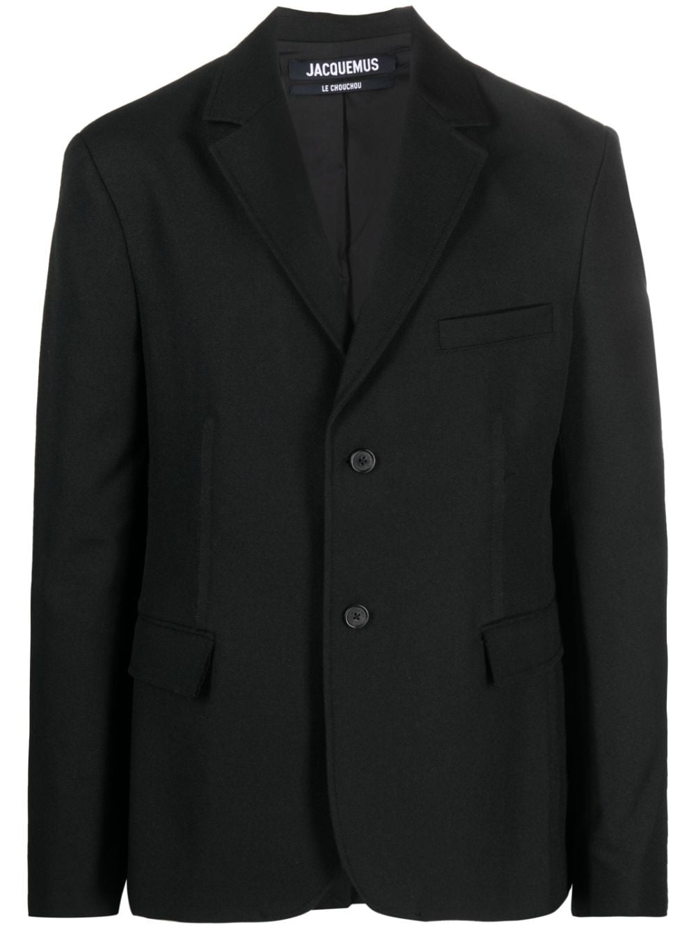 Jacquemus single-breasted virgin-wool blazer - Black von Jacquemus